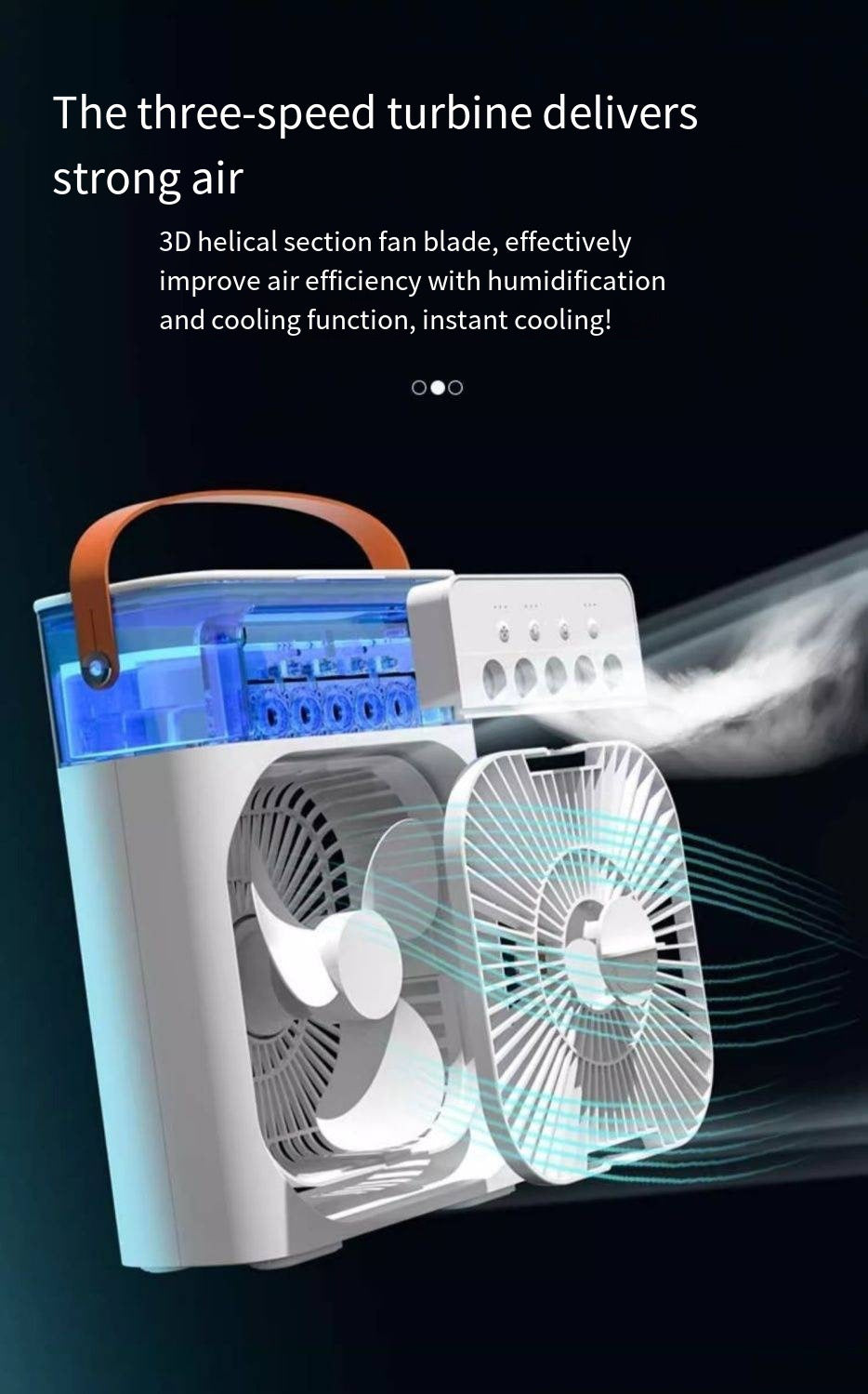 BG-F4 Large Five Hole Ice Mist Fan