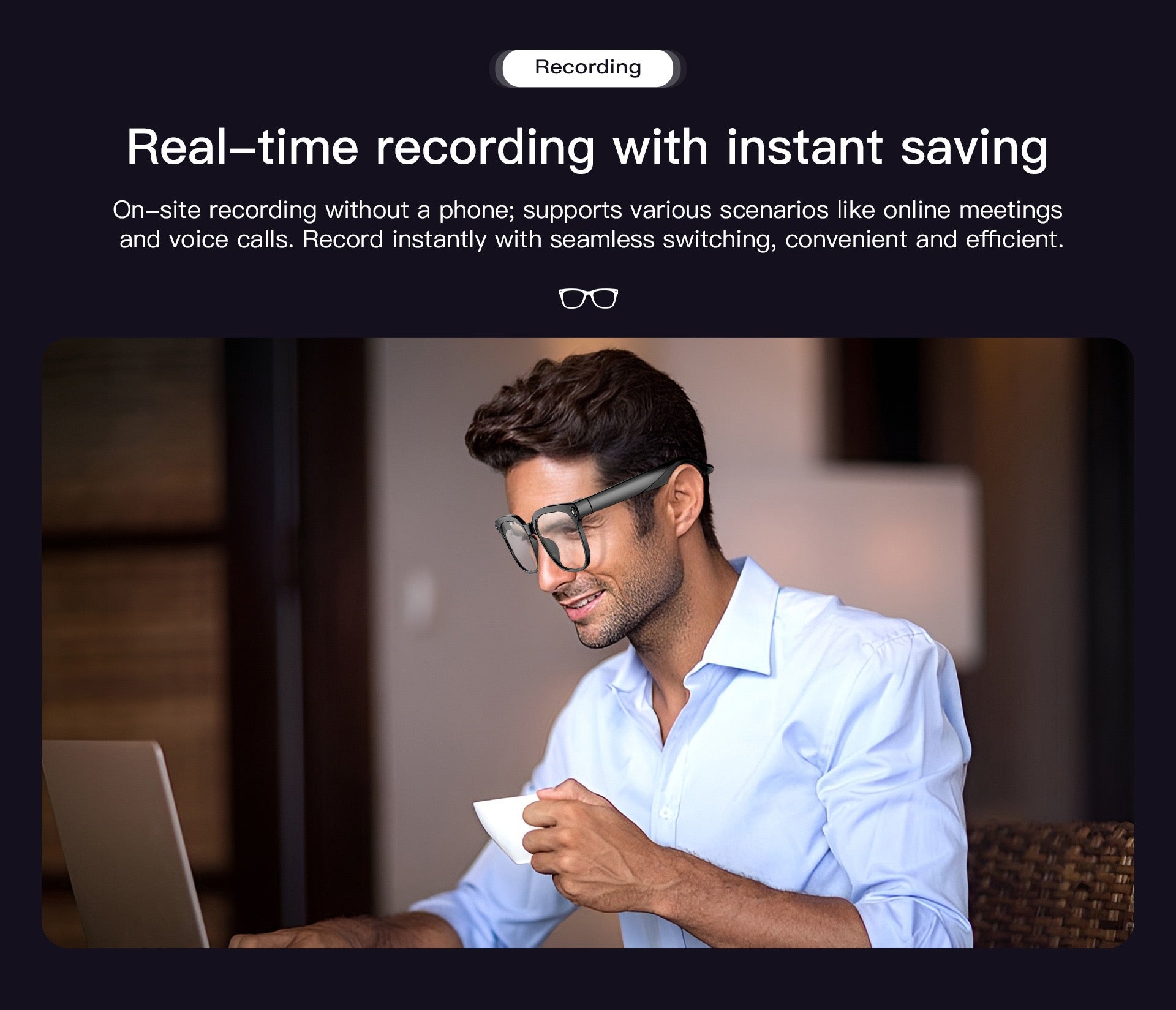Smart Glasses 800MP