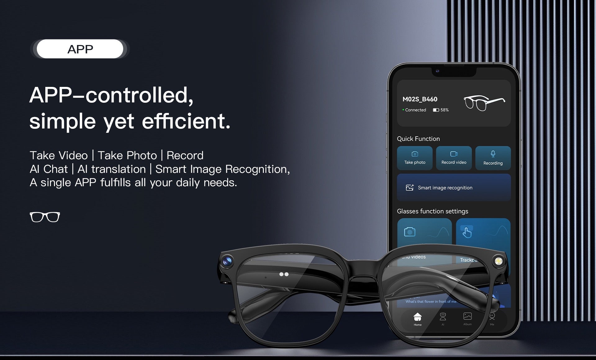 Smart Glasses 800MP