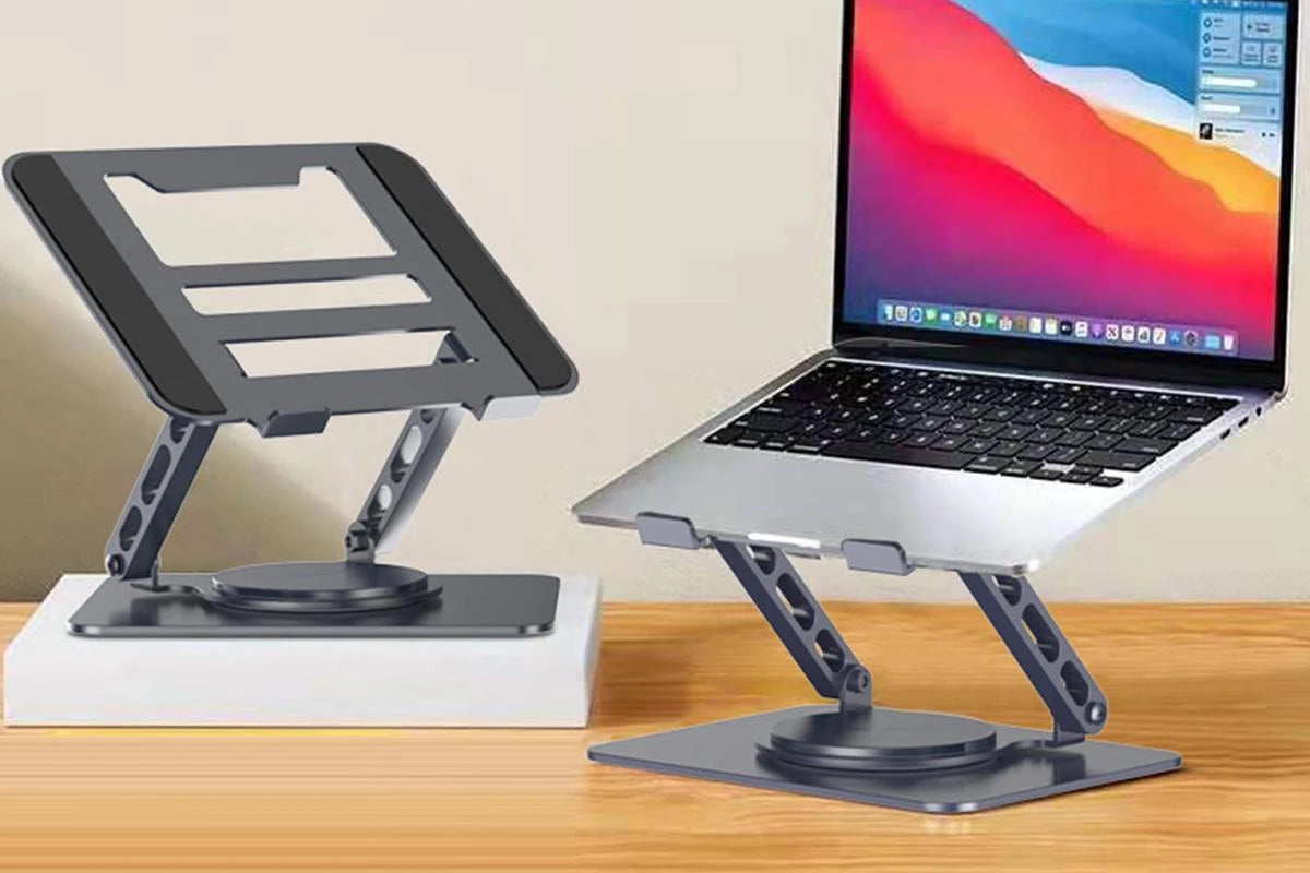 Adjustable Laptop Stand 360° Rotation Foldable Desktop Holder – Ever ...