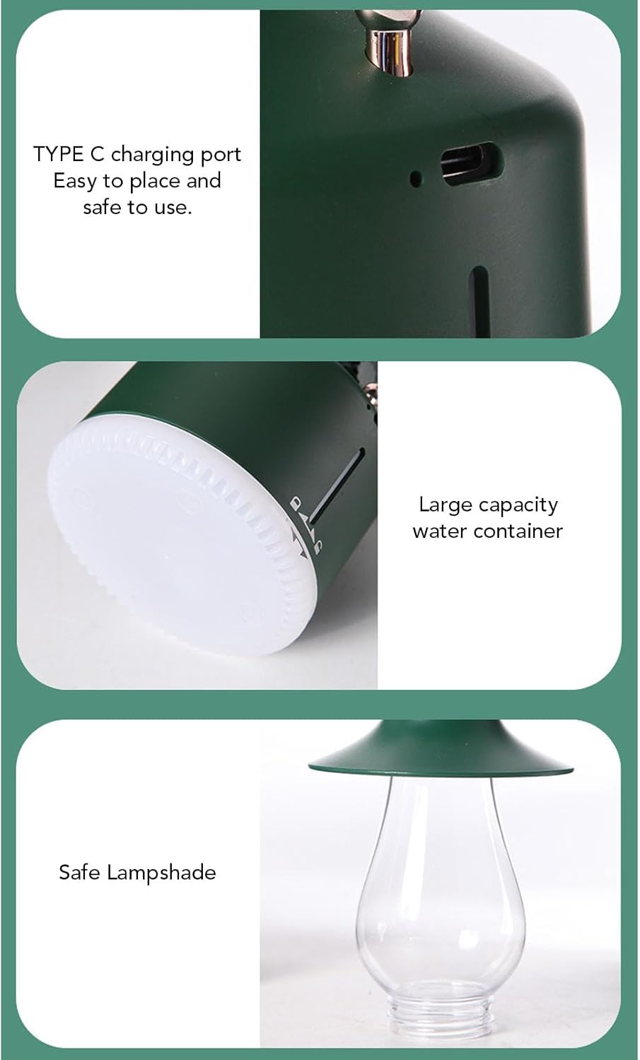 Kerosene Lamp Style Humidifier with Night Light