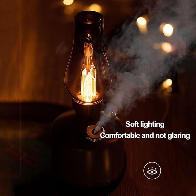 Kerosene Lamp Humidifier 260ml – Cool Mist Diffuser