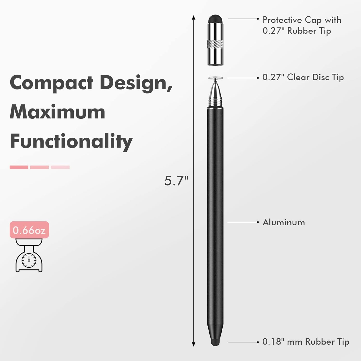 2-in-1 High Precision Stylus Pen