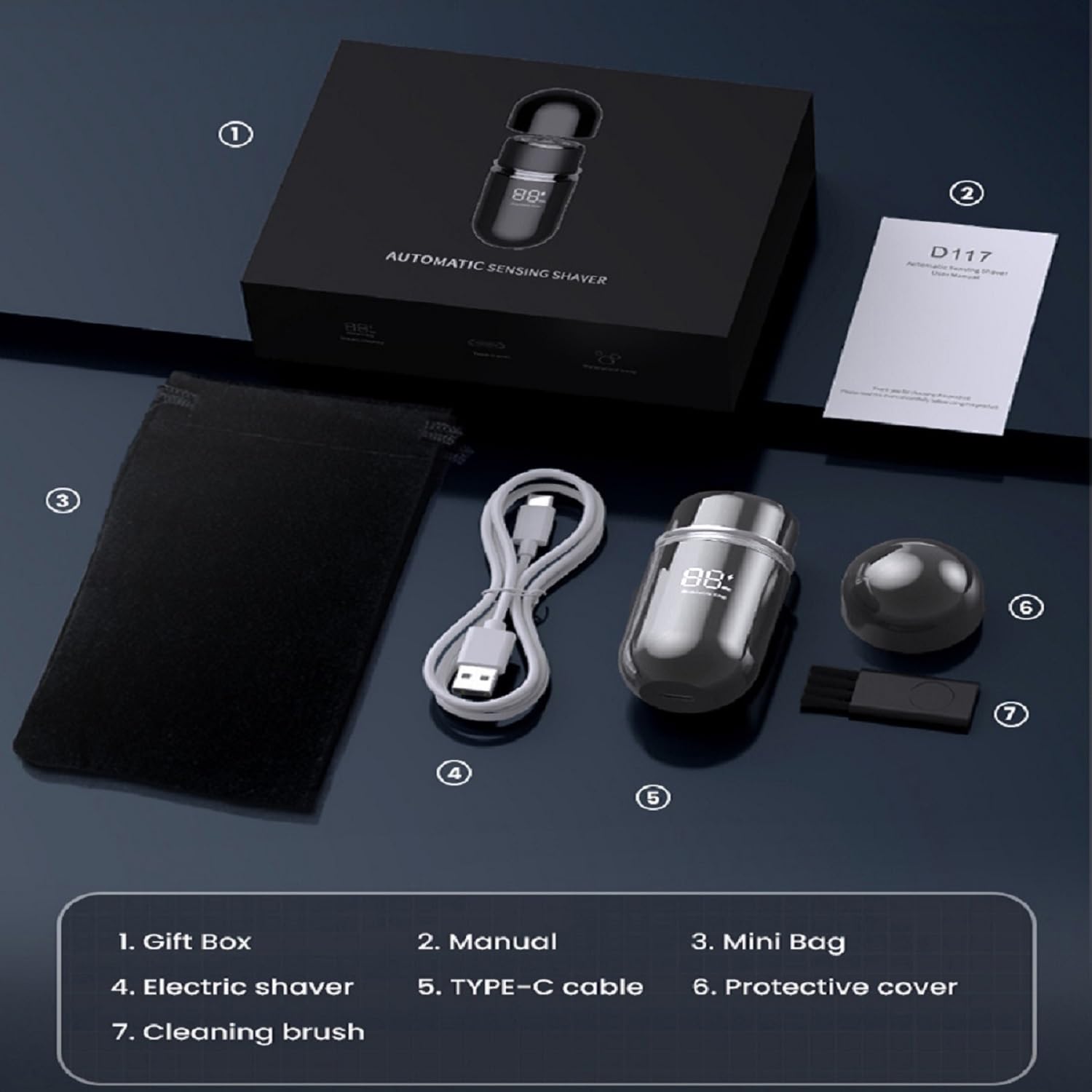 Pluzz D117 Portable Shaver