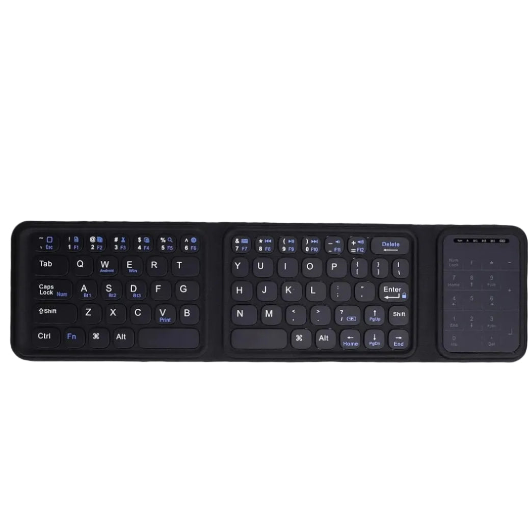 Foldable Wireless Keyboard with Touchpad
