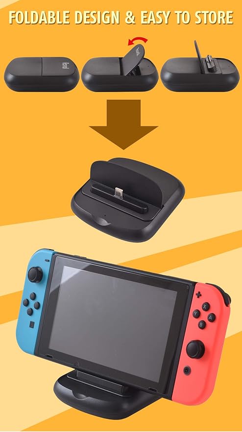 Foldable Charging Stand & Dock for Nintendo Switch