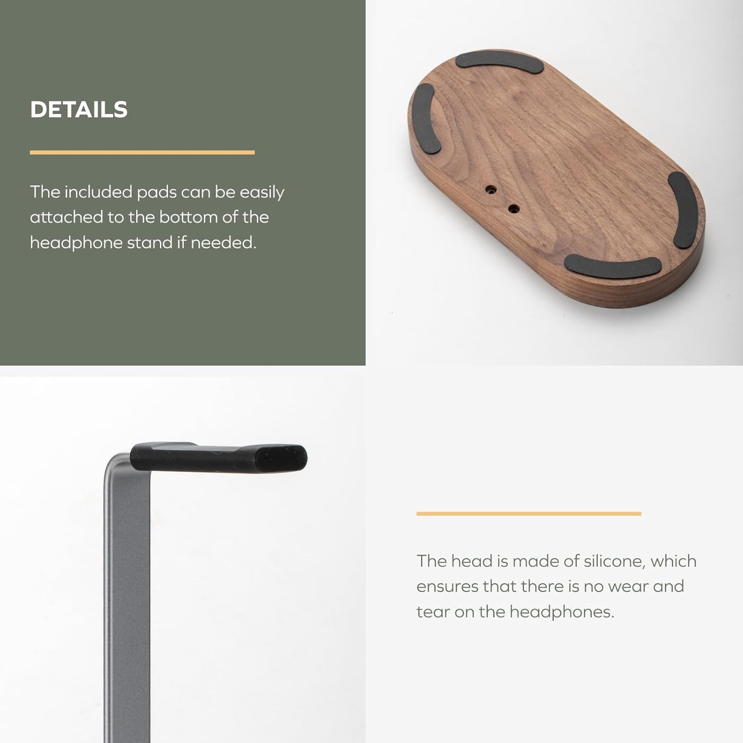 Wood Headphone Stand