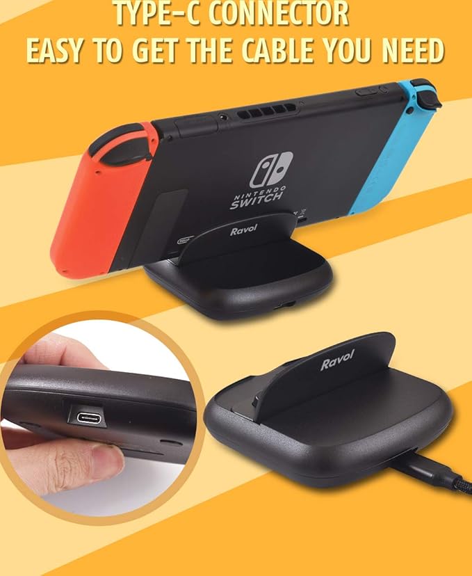 Foldable Charging Stand & Dock for Nintendo Switch