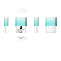 Pluzz X124 Wall Mounted Mouthwash Dispenser