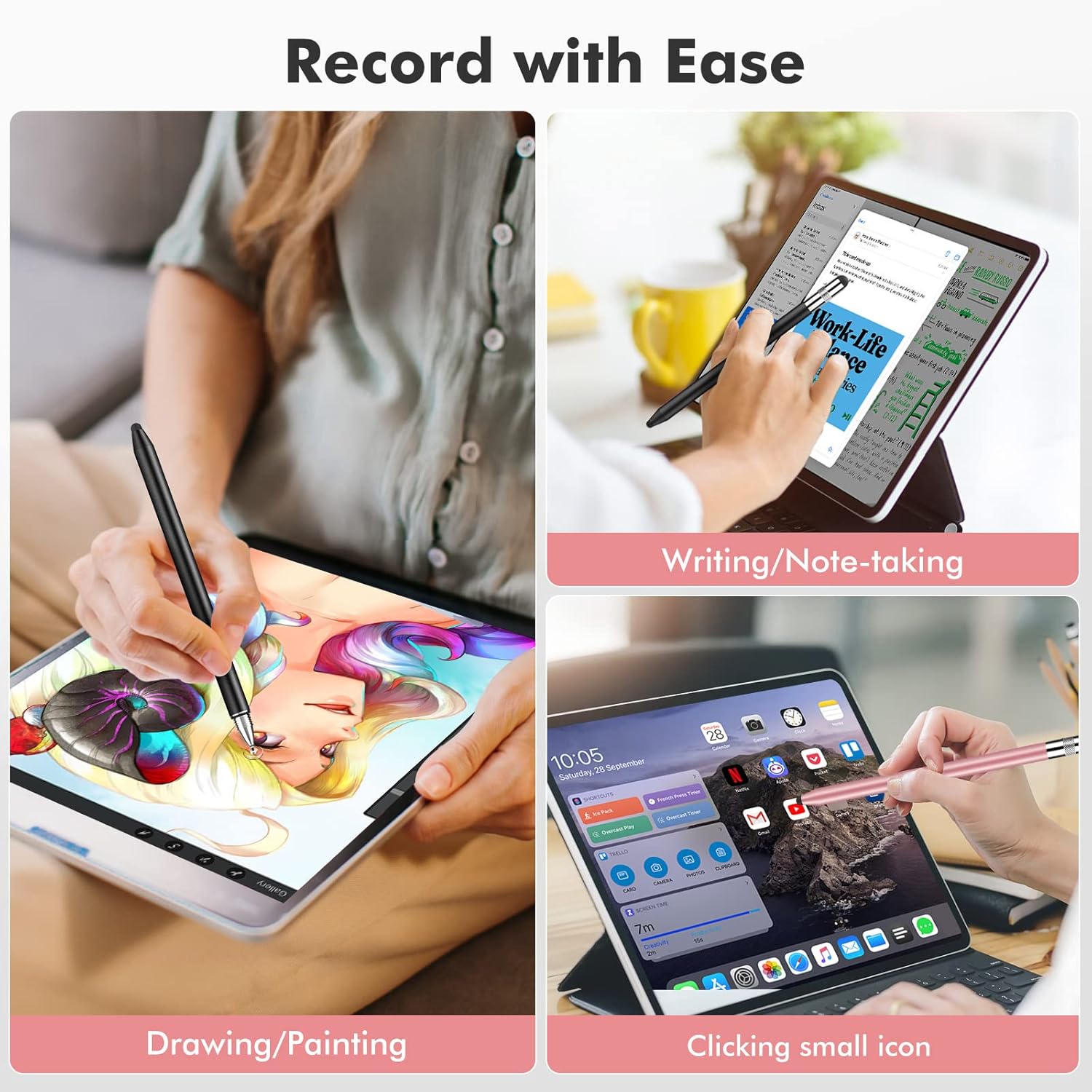 2-in-1 High Precision Stylus Pen
