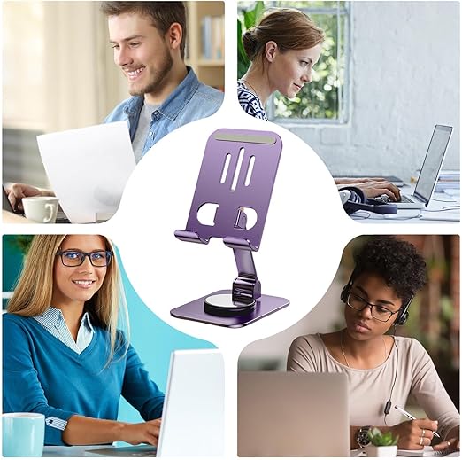 W02 Metal Rotating Foldable Phone & Tablet Stand