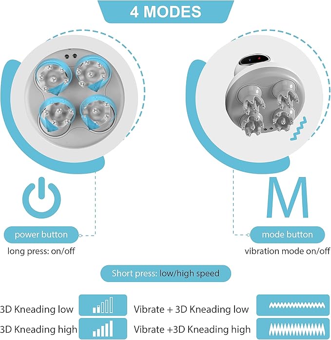 Cordless Portable Head Massager ST-702