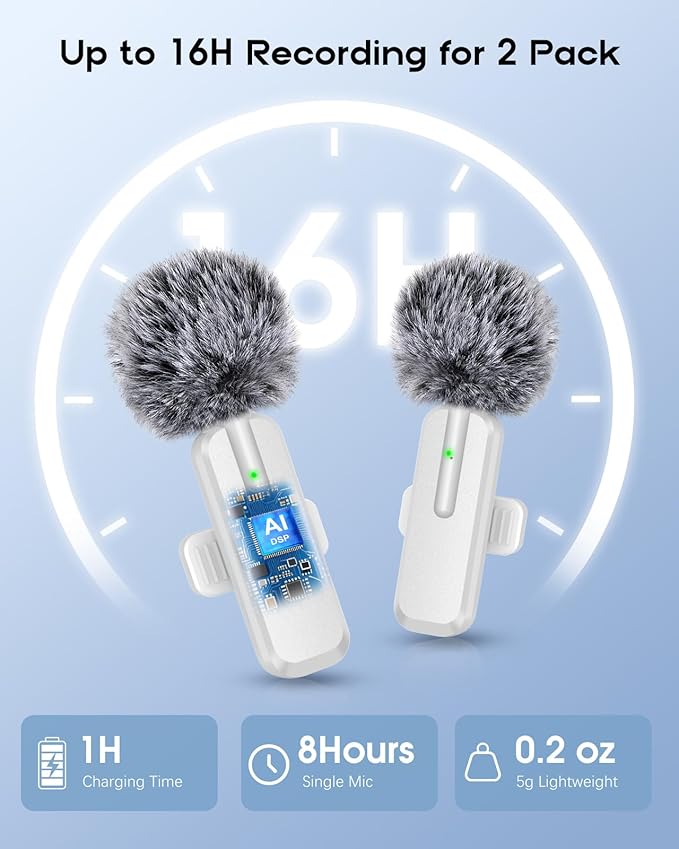 Wireless Mini Lavalier Mic 2 Pack Model K9
