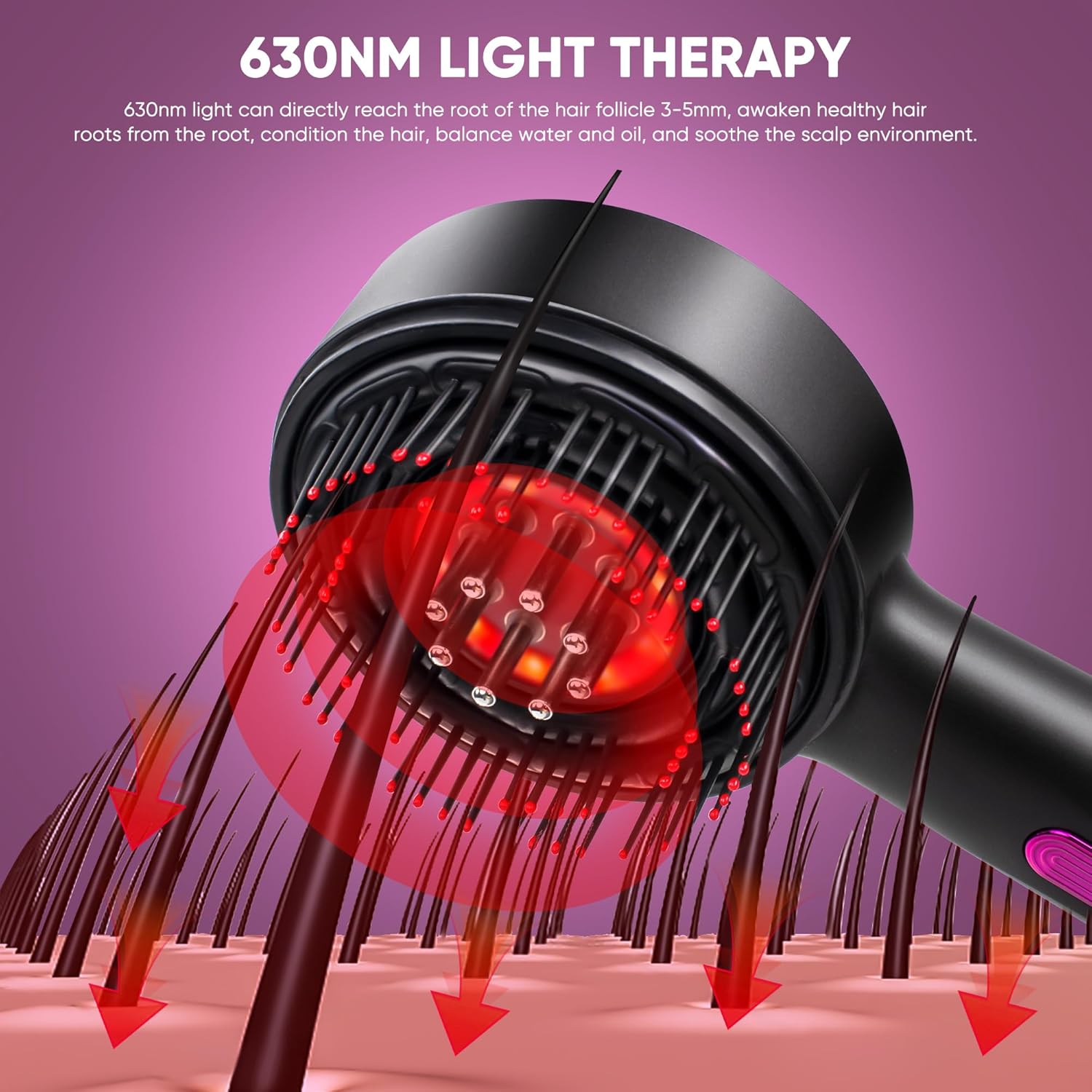 3 in 1 Electric Scalp Massager & Hair Oil Applicator