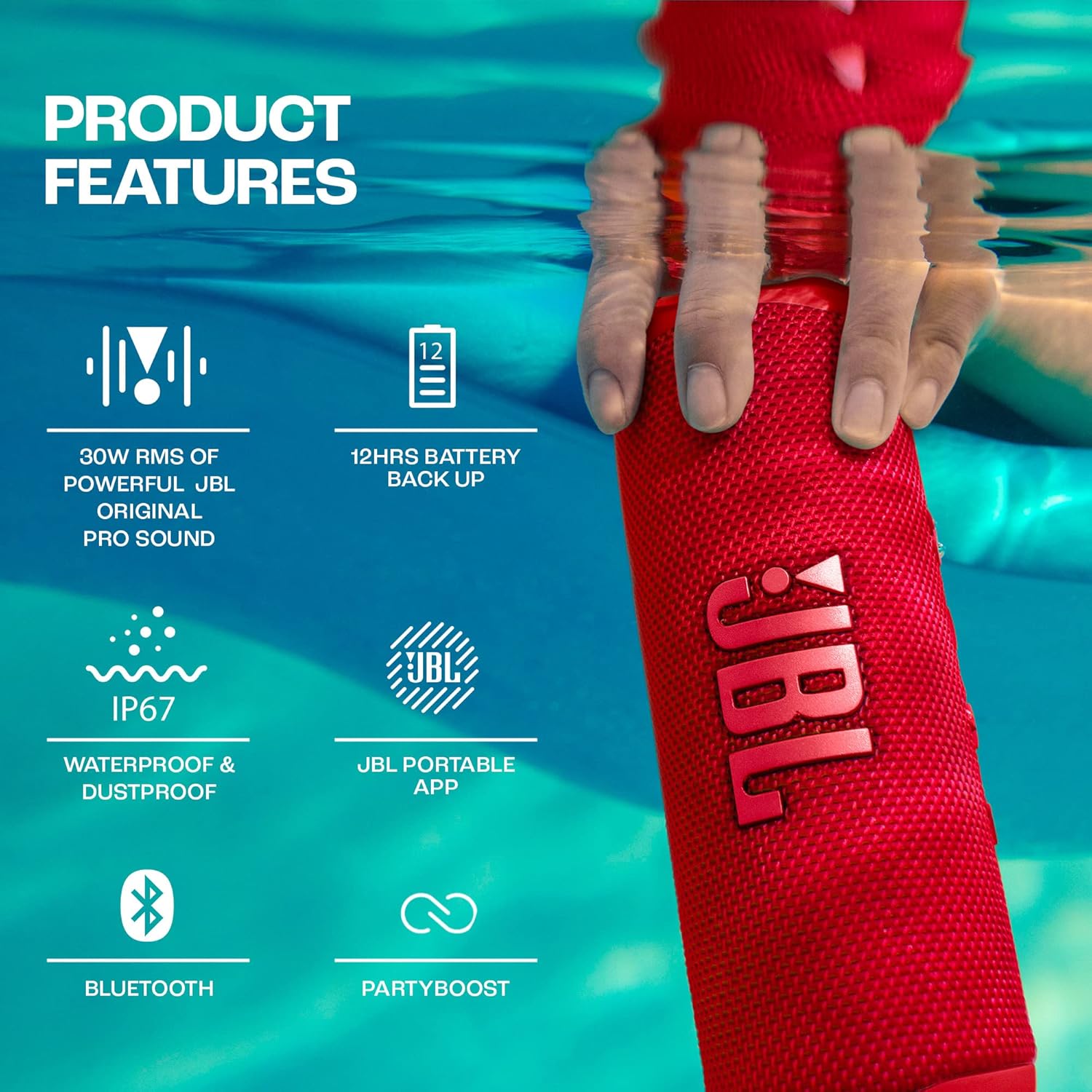 JBL Flip 6 Portable IP67 Waterproof Speaker
