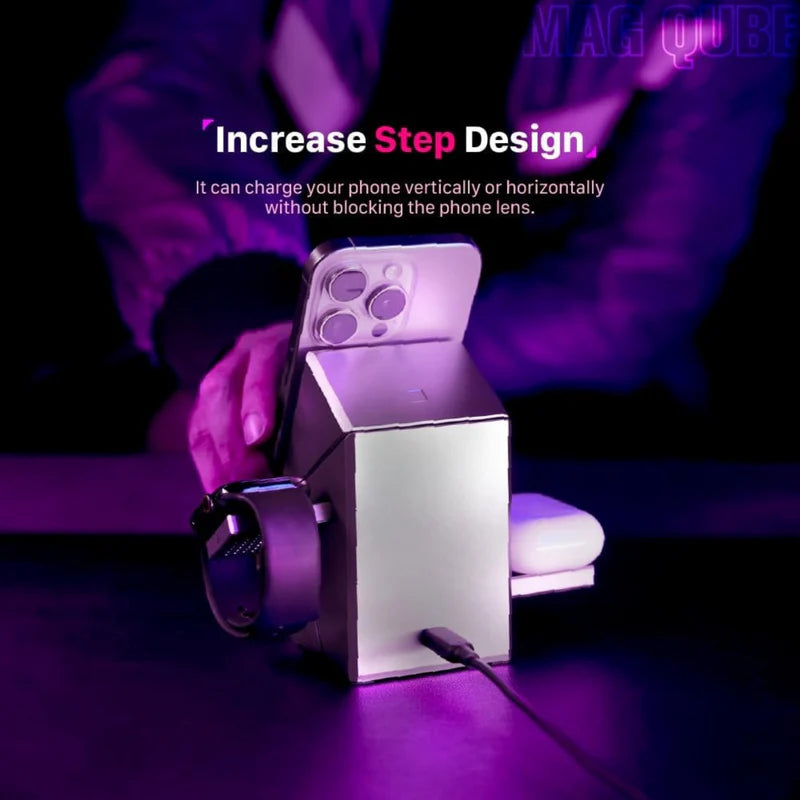 Orbix – 3-in-1 Magnetic Wireless Charging Station