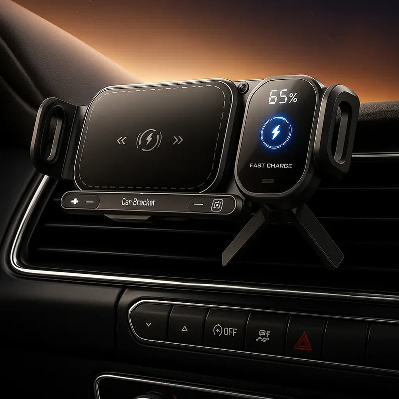 Drive Nova - Smart Rotating Car Holder with 15W Wireless Fast Charging