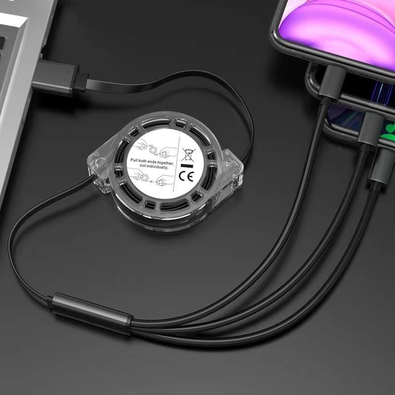 3 in 1 Retractable Charging Cable