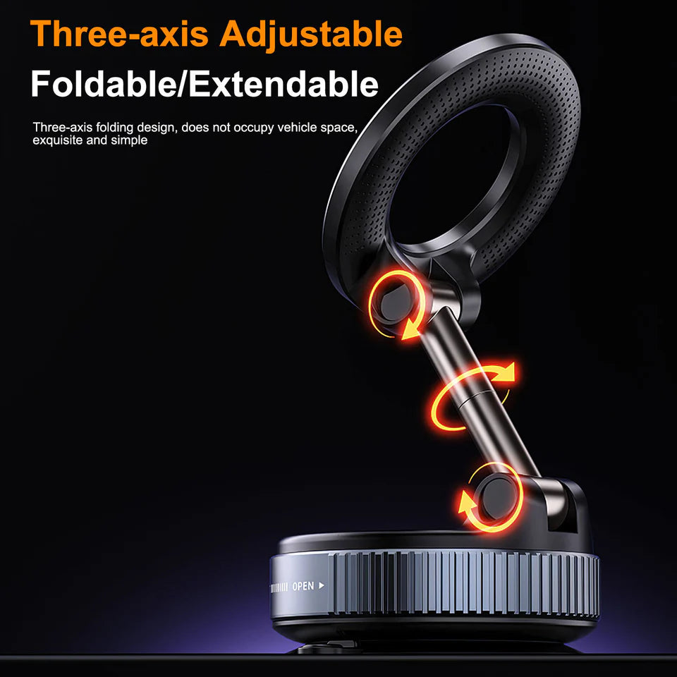 Magnetic Car Phone Holder Stand 360° Rotation for Dashboard and Windshield