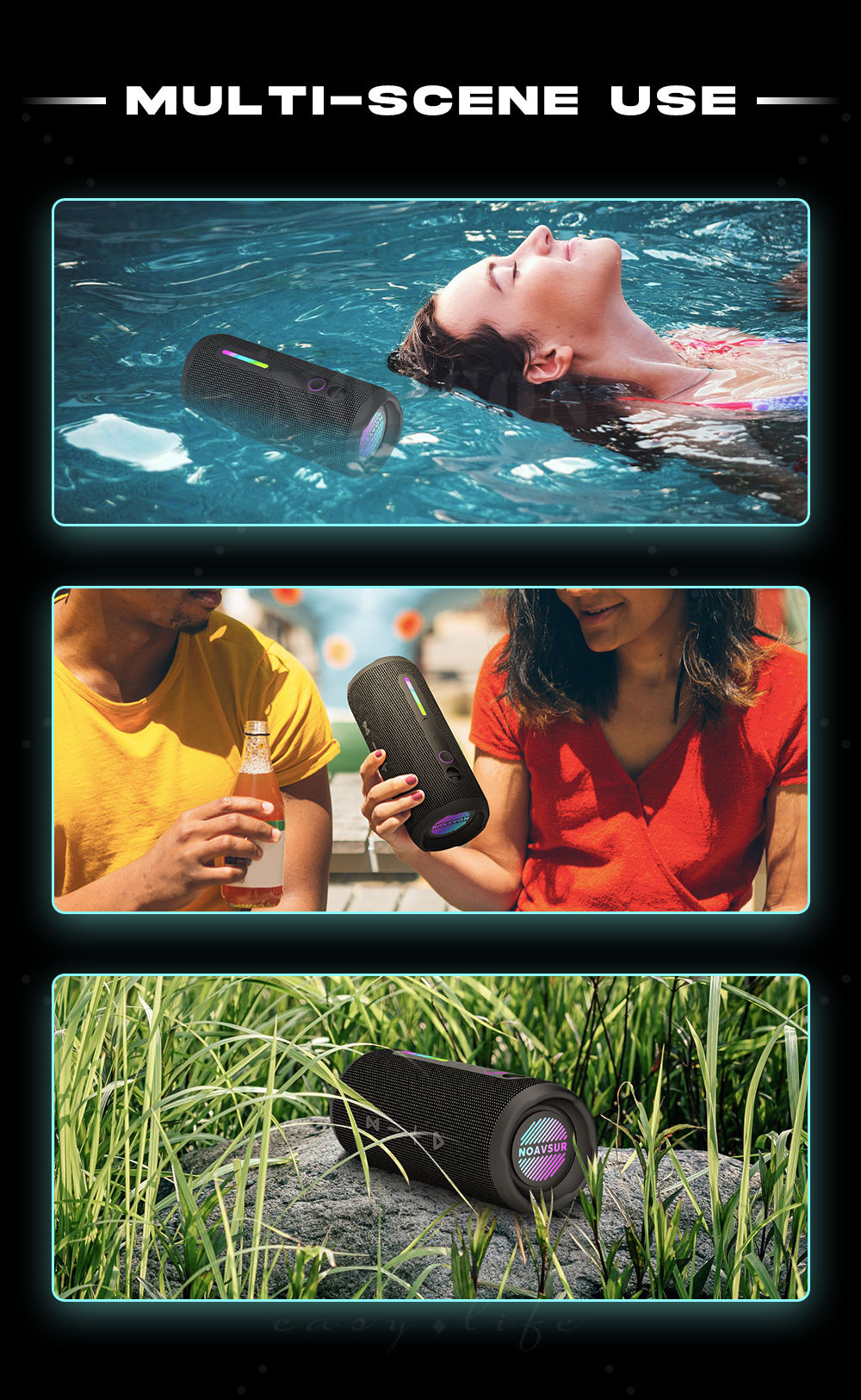 Yoloemot Portable TWS Bluetooth Speaker 30 W