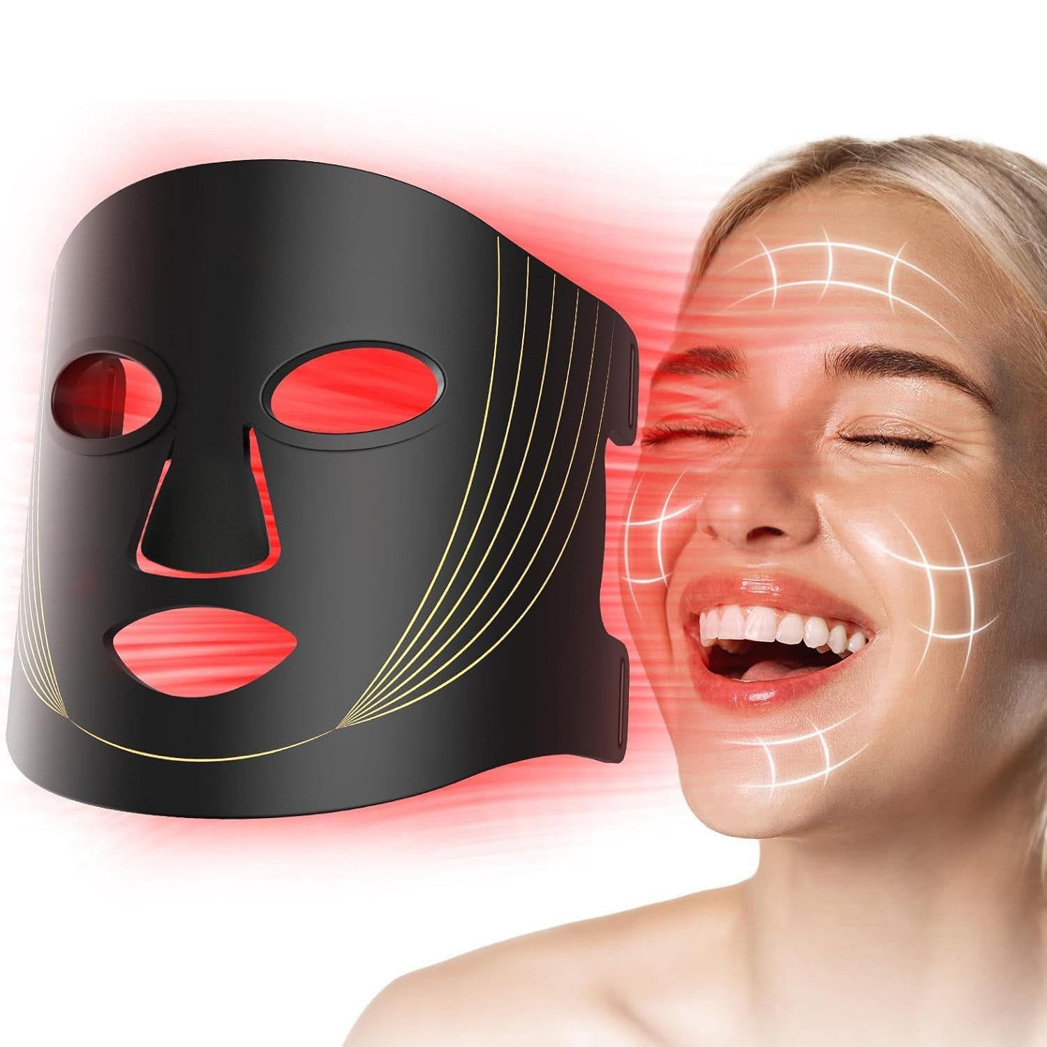 Silicone LED Photon Therapy Standing Face Mask