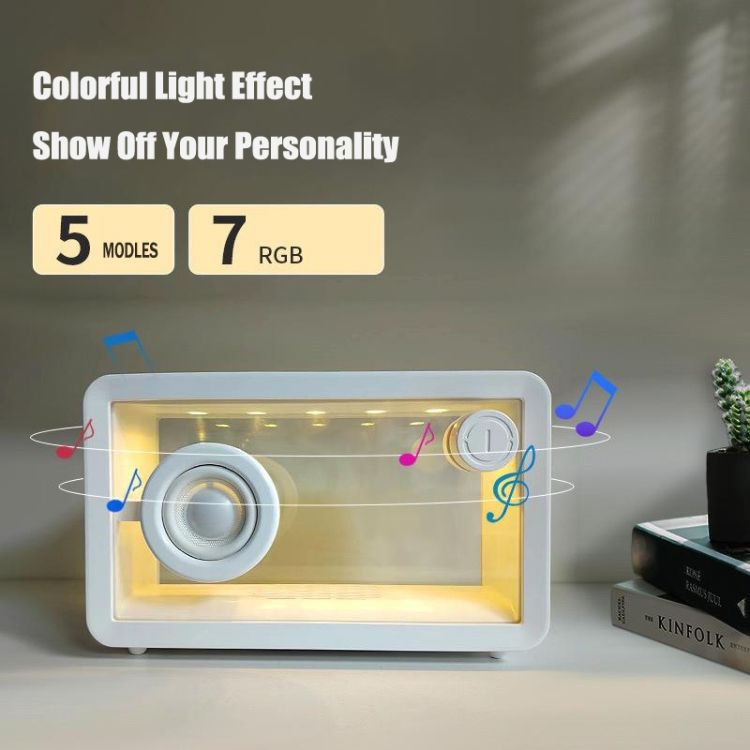 M8 Transparent Wireless Speaker Subwoofer with Ambient Light Bluetooth 5.1