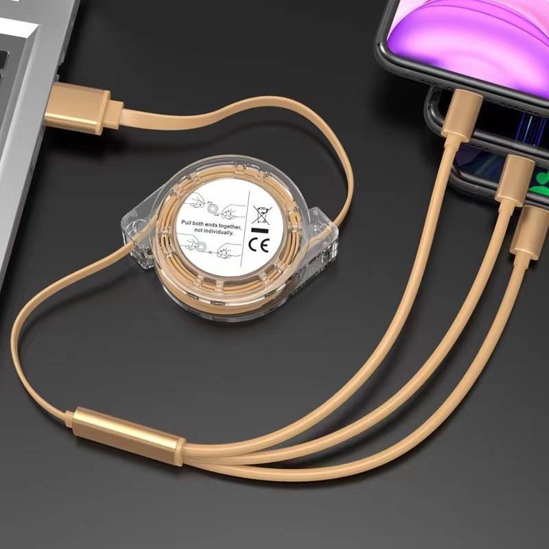 3 in 1 Retractable Charging Cable