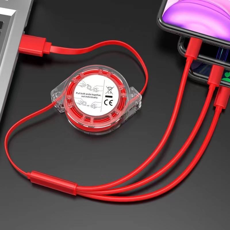 3 in 1 Retractable Charging Cable