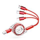 3 in 1 Retractable Charging Cable