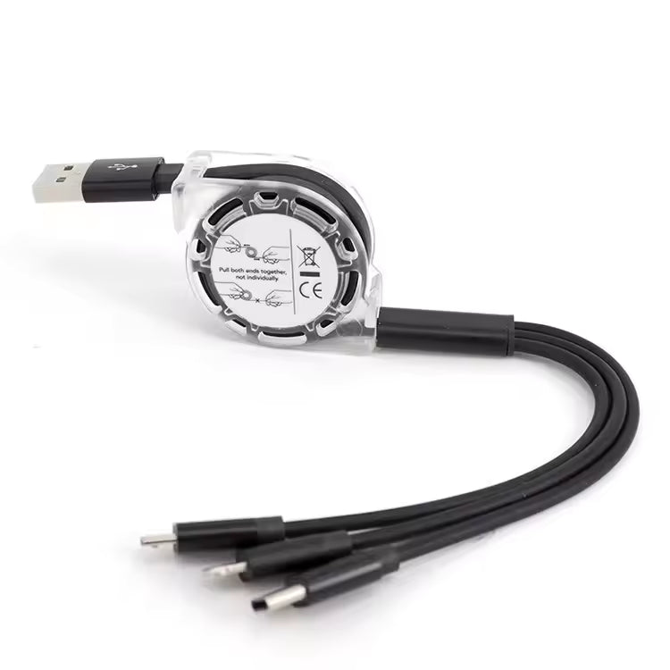 3 in 1 Retractable Charging Cable