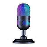 USB Desktop Condenser Microphone for PC Gaming RGB Recording Stand