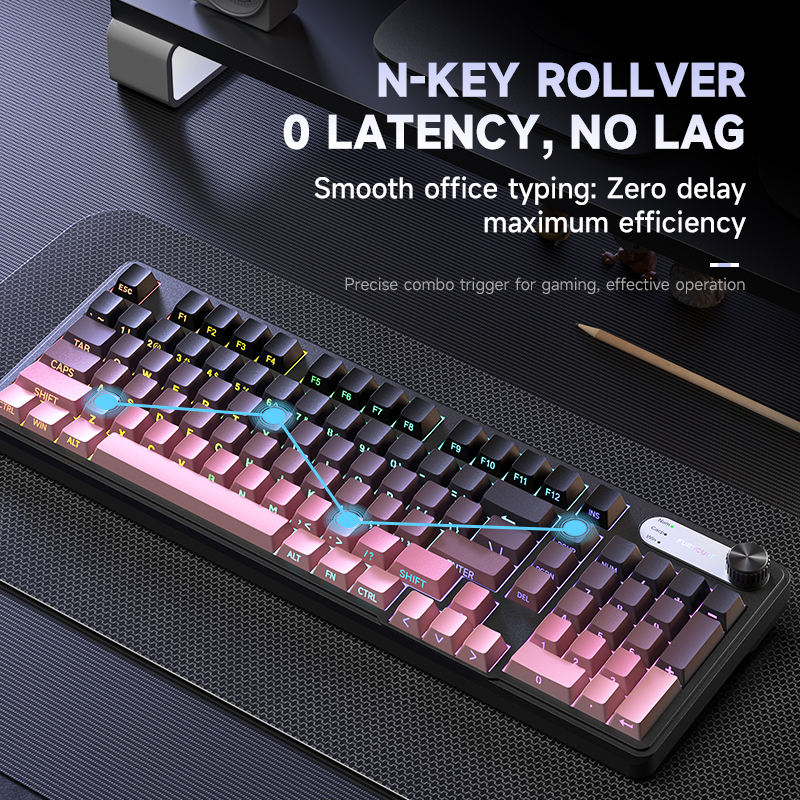 Furycube IP98 98-Key Waterproof RGB Backlit Membrane Keyboard