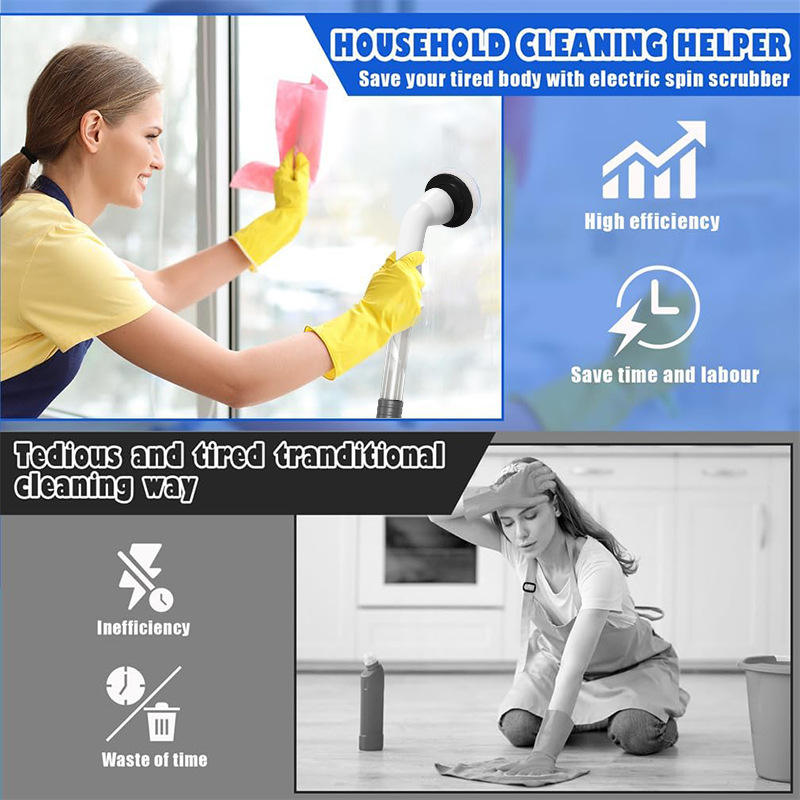 Royalstar Cleaning Brush 5-in-1 Cordless Electric Power Scrubber