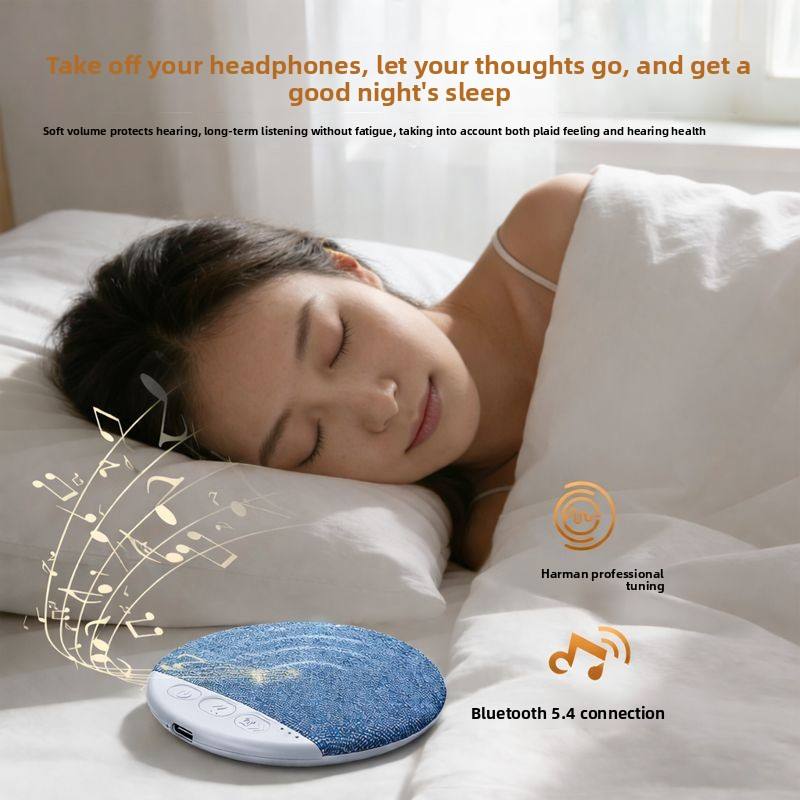 Rechargeable Under Pillow Audio Disc Ultra Thin Sleep White Noise Bluetooth Speaker