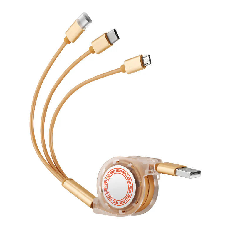 3 in 1 Retractable Charging Cable