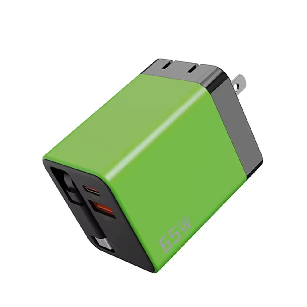 65W Retractable Wall Charger