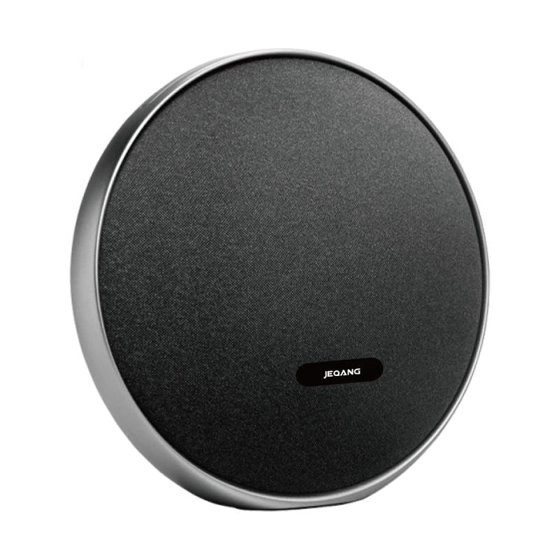 Round Bluetooth Speaker with TF AUX FM Mode Colorful LED Lights IPX4 Waterproof