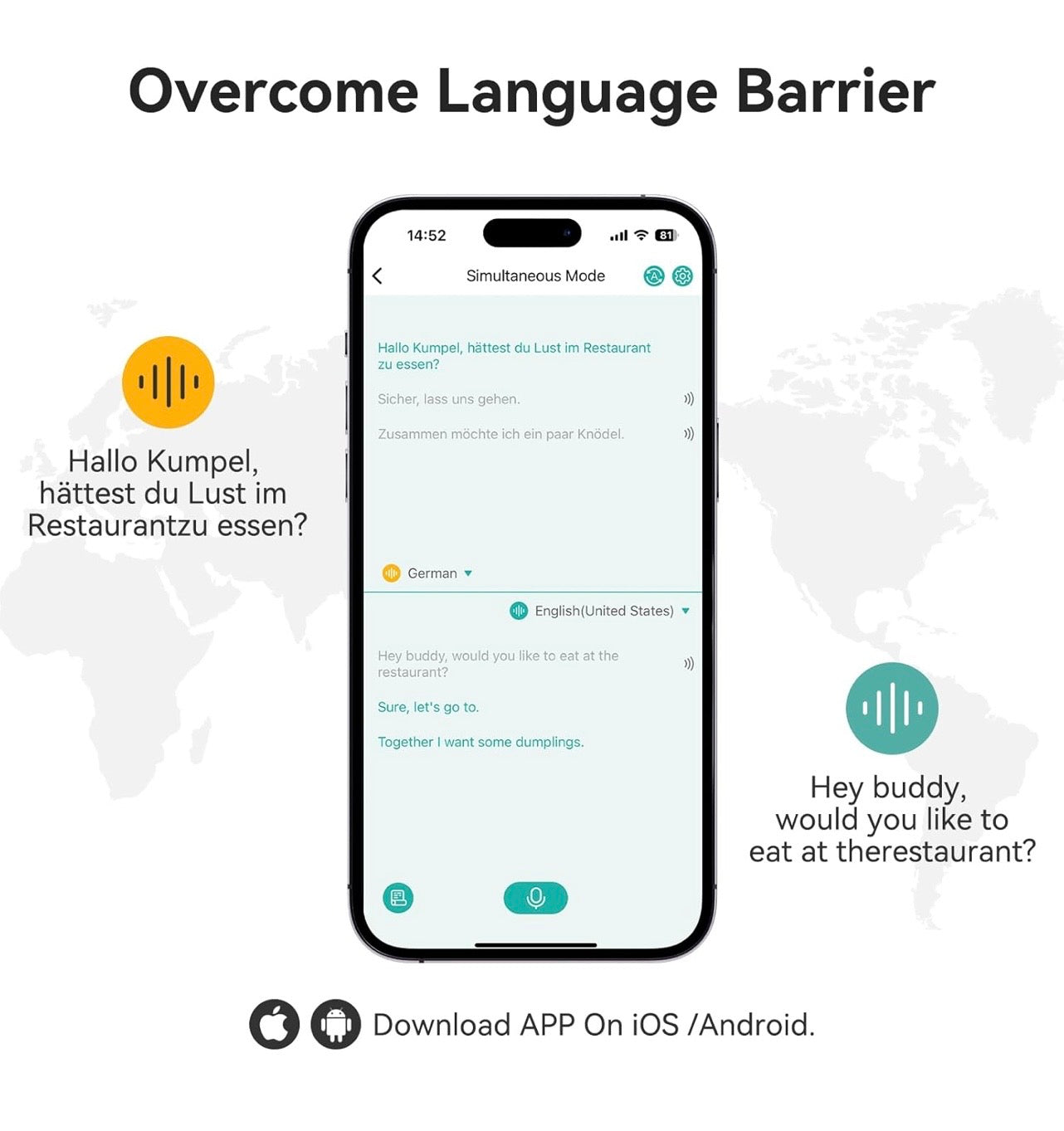 AI Language Translator Wirless Earbuds