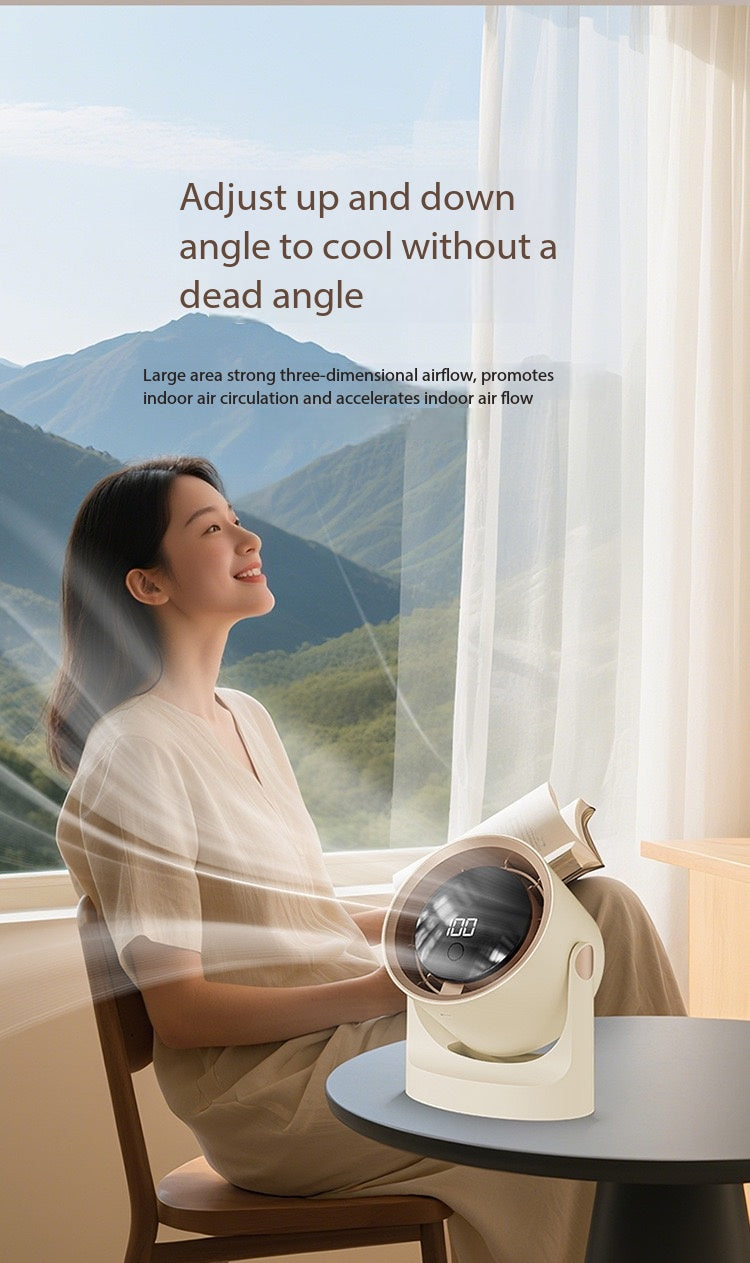 F11 Desktop Circulating Fan with LED Display