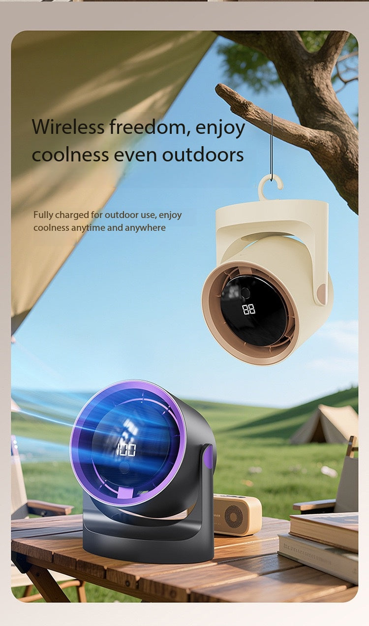 F11 Desktop Circulating Fan with LED Display