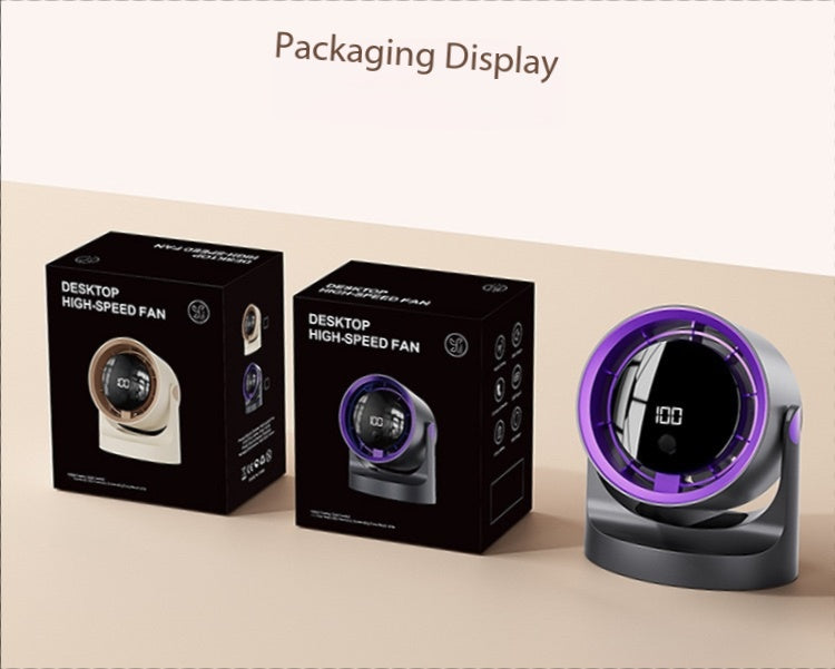F11 Desktop Circulating Fan with LED Display