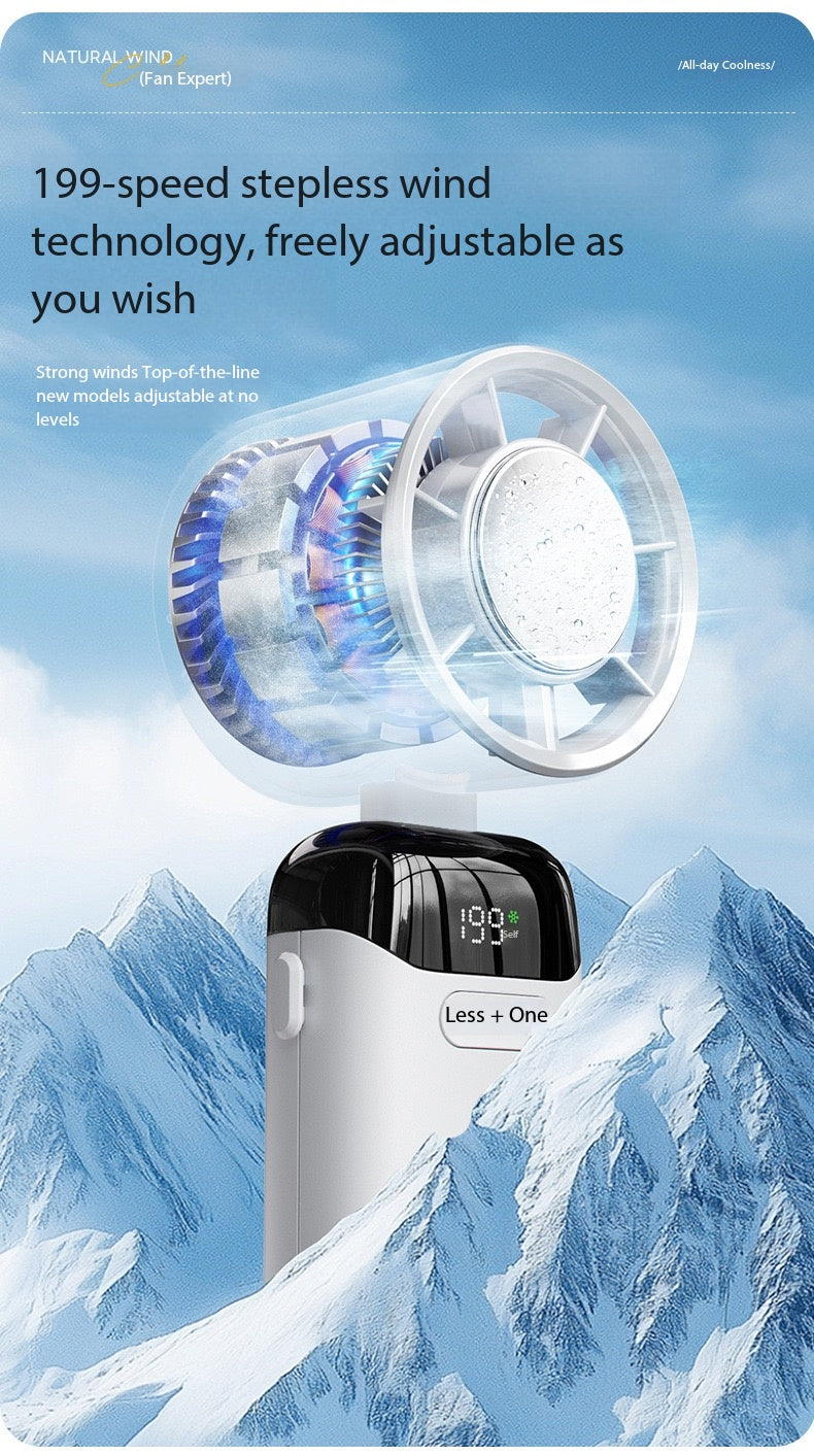 N16 High Speed Cooling Handheld Fan with Ice Cooling Plate