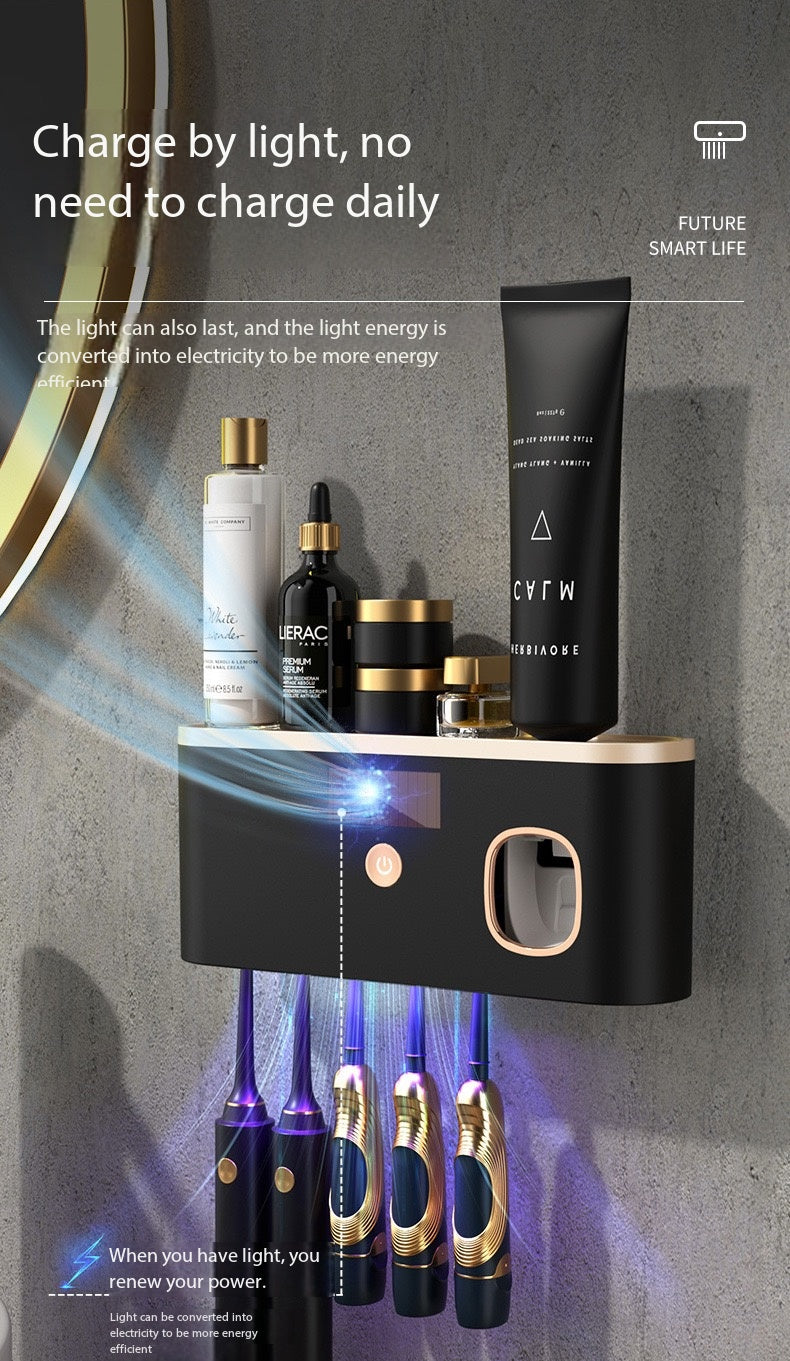 Smart UV Sterilization Toothbrush Holder – Wall Mounted