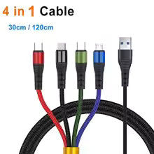 4-in-1 Multi-Device Charging Cable