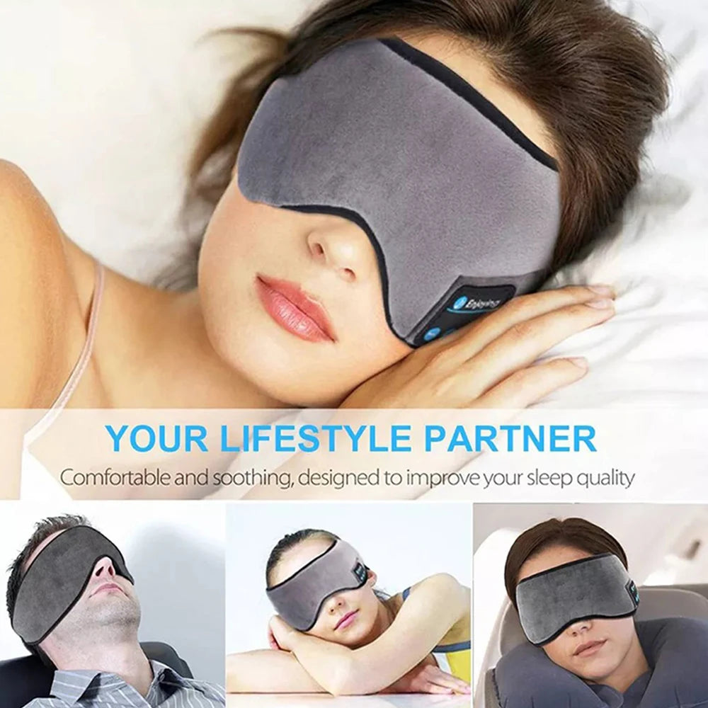 Bluetooth Eye Massager Sleep Mask with Built in Headphones