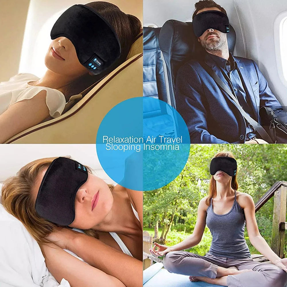 Bluetooth Eye Massager Sleep Mask with Built in Headphones