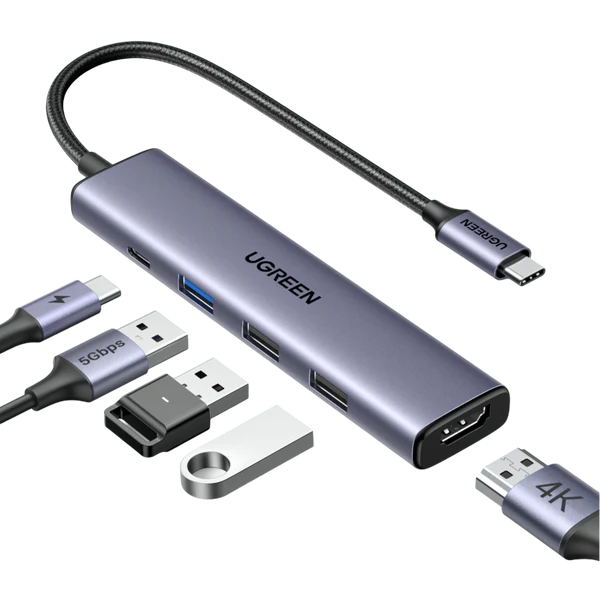 UGREEN USB C Hub 5-in-1 Multiport Adapter