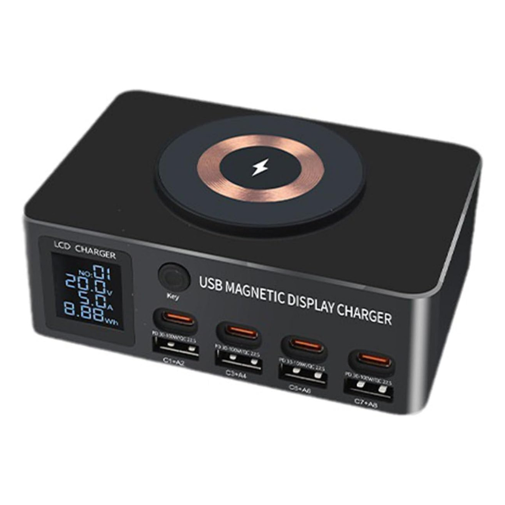 9-in-1 140W Multi USB-C Fast Charging Station with Wireless Charger