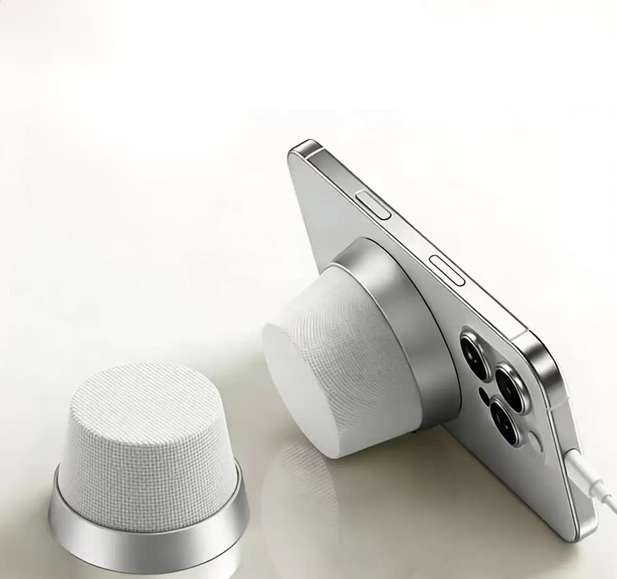 Portable Mini Metal Wireless Magnetic Phone Holder RGB LED Speaker Bluetooth 5.3 IPX6