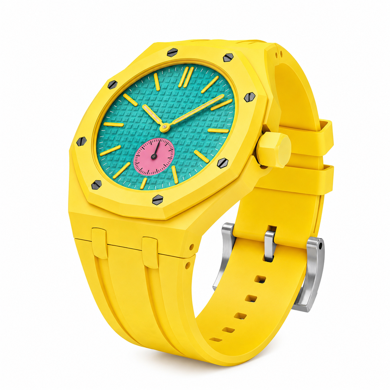 AP X Swatch Royal Pop Watch Straps 3 O'clock